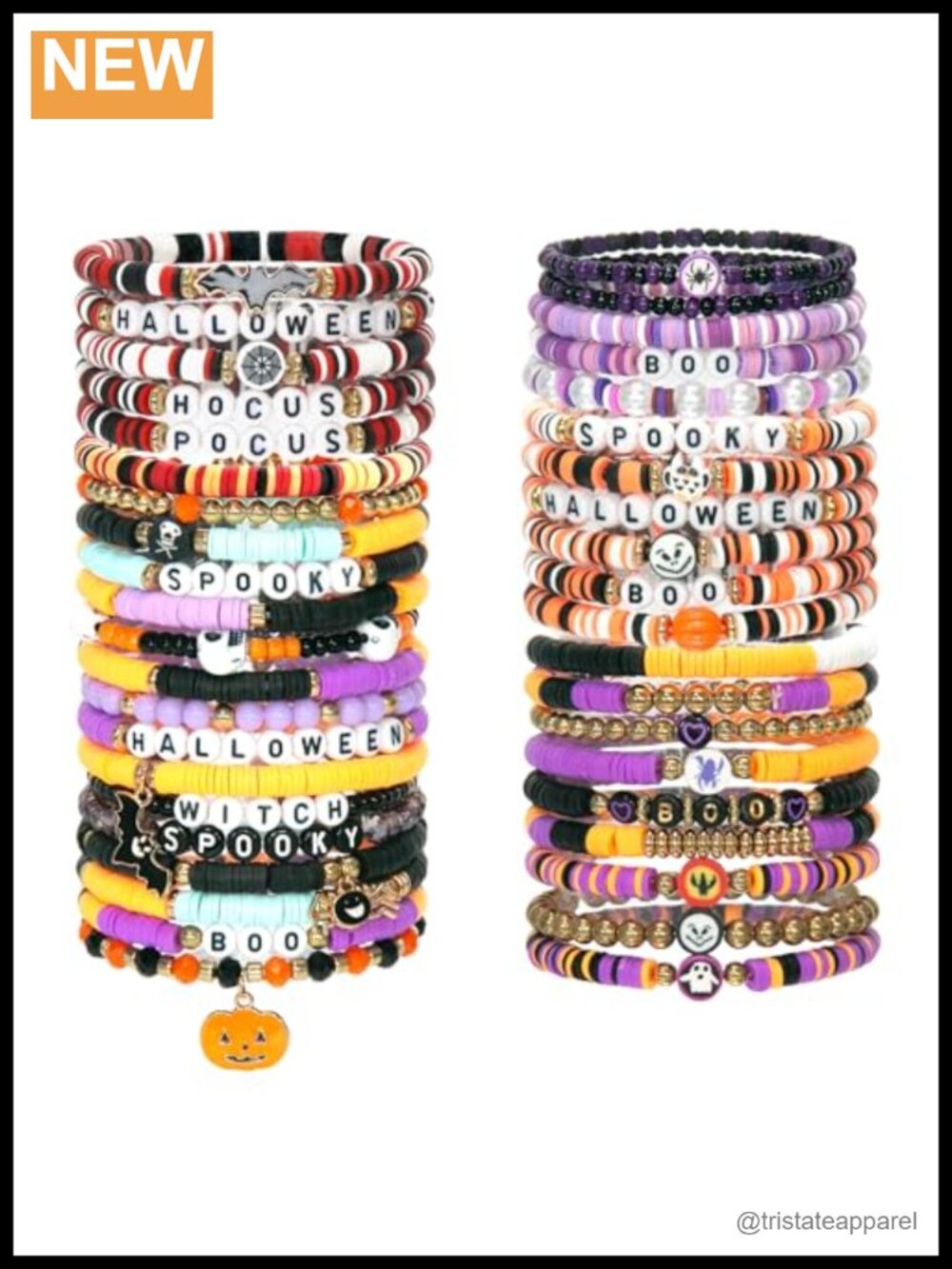 40 Pc Stretch Stackable Friendship Bracelets Set Elastic Boho Party Favors